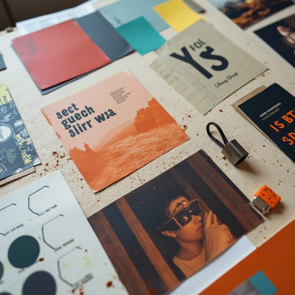 Moodboard de projeto de design